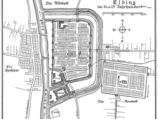 29 czerwca 1343 roku wielki mistrz Ludolf Konig rozszerzył prawa miejskie Elbląga