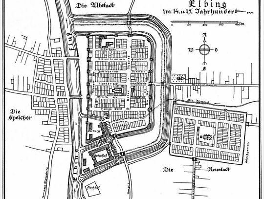6 lipca 1327 roku powiększono obszar Starego Miasta o tereny nad rzeką Elbląg