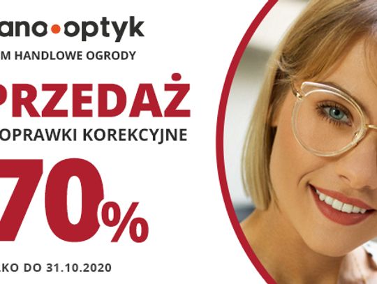 70% rabatu na WSZYSTKIE oprawki w KODANO Optyk!