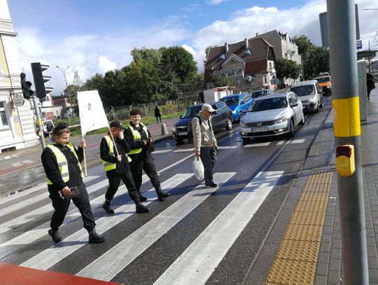 Akcja na przejściu dla pieszych