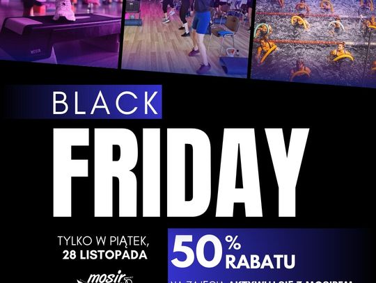 Black Friday w MOSiR – ćwiczenia za połowę ceny