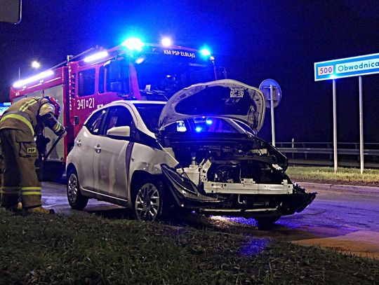 Czołowe zderzenie na Warszawskiej