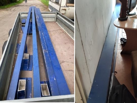 Czy można wnieść do mieszkania 4 metrowy słup reklamowy? Elblążanie dali radę