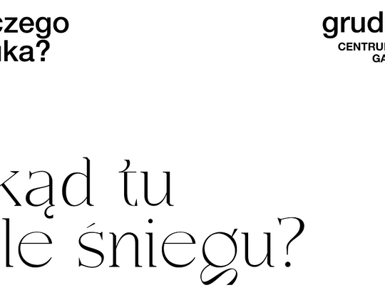 Dlaczego sztuka? Skąd tu tyle śniegu? Dlaczego sztuka? Skąd tu tyle śniegu?