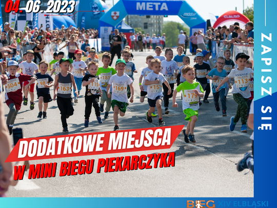 Dodatkowe 100 miejsc na Mini Bieg