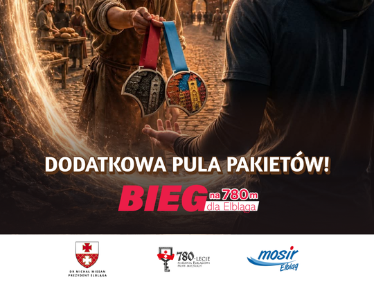 Dodatkowe miejsca na Bieg 780 dla Elbląga