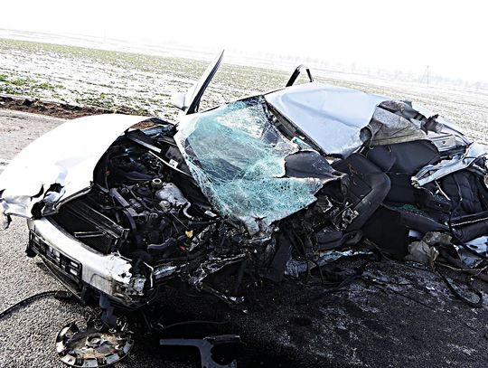 Droga była zablokowana do 22.40. Kierowca stracił prawo jazdy Droga była zablokowana do 22.40. Kierowca stracił prawo jazdy