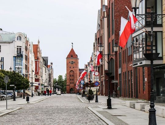 Elbląg przystrojony na 2 maja [FOTO]