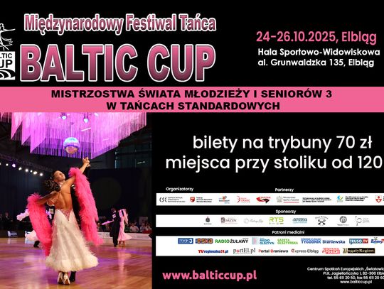 Elbląg w rytmie światowego standardu — jubileuszowy 25. Baltic Cup zapowiada taneczne emocje