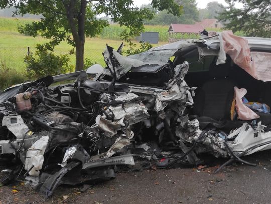 Groźny wypadek w Bornitach. Kierowca trafił do szpitala w Olsztynie [GALERIA ZDJĘĆ]