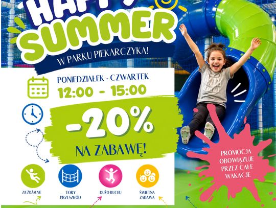 Happy Summer w Parku Piekarczyka. Od poniedziałku do czwartku bawimy się taniej