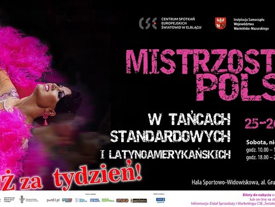 Już za tydzień Mistrzostwa Polski w tańcach standardowych i latynoamerykańskich Już za tydzień Mistrzostwa Polski w tańcach standardowych i latynoamerykańskich