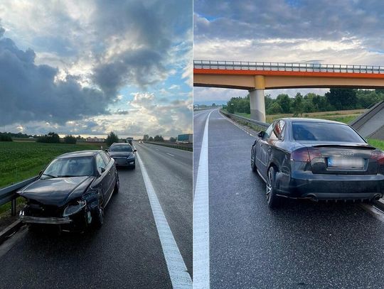 Kilka sekund, jeden błąd i rozbite auto. Wypadek na S7