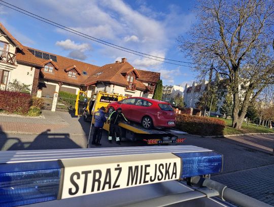 Kolejny pojazd trafił na lawetę. Straż Miejska w Elblągu ostrzega