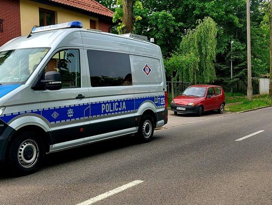 Kolizja przy ul. Moniuszki w Elblągu Kolizja przy ul. Moniuszki w Elblągu