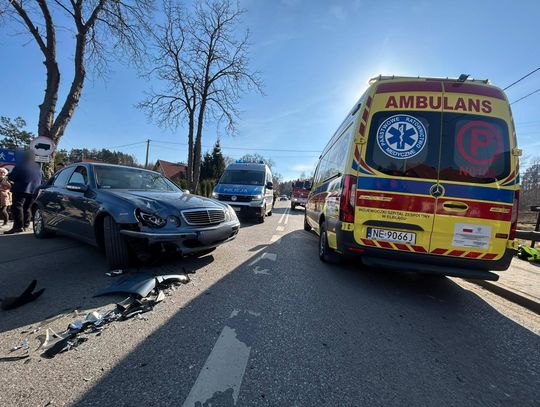 Kolizja w Suchaczu przestrogą dla kierowców [ZDJĘCIA]