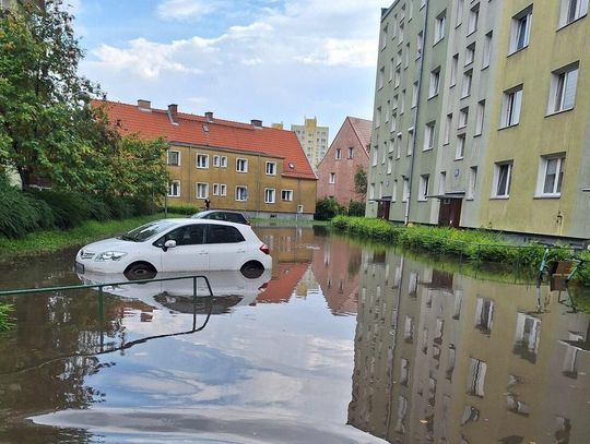 Krajobraz po ulewie w Elblągu [FOTO]