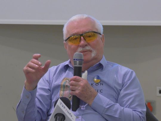 Lech Wałęsa w Elblągu: "Unia zatrzymała opadanie i powoli się podnosimy"