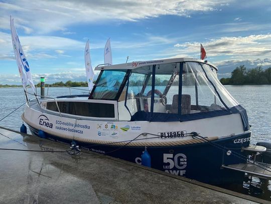 Łódź napędzana energią słoneczną pojawi się w Elblągu