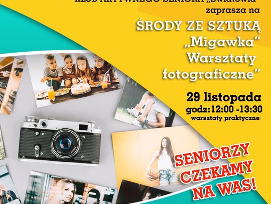 Migawka. Warsztaty fotograficzne dla seniorów | 29 listopada