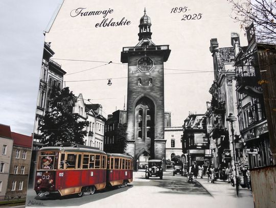 Mural na 130-lecie Tramwajów Elbląskich [WIDEO]