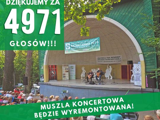 Muszla koncertowa będzie wyremontowana