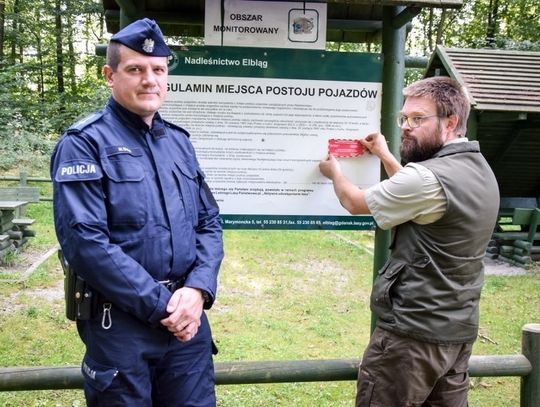 „Nie zgub się w lesie" - wspólna akcja nadleśnictwa i elbląskiej policji