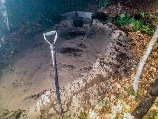 Nielegalne wydobycie bursztynu. Interweniowała Straż Leśna Nadleśnictwa Elbląg