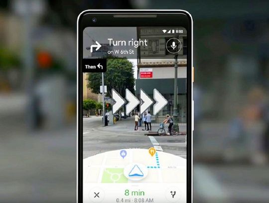 Nowa funkcja w Google Maps -  nawigacja wyświetli Ci wskazówki dojazdu w prawdziwym świecie!