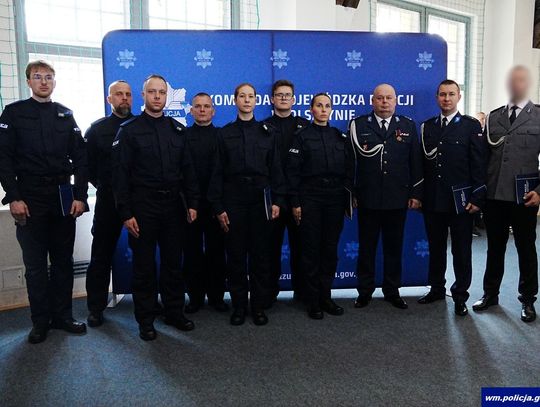 Nowe policjantki i policjanci w Elblągu
