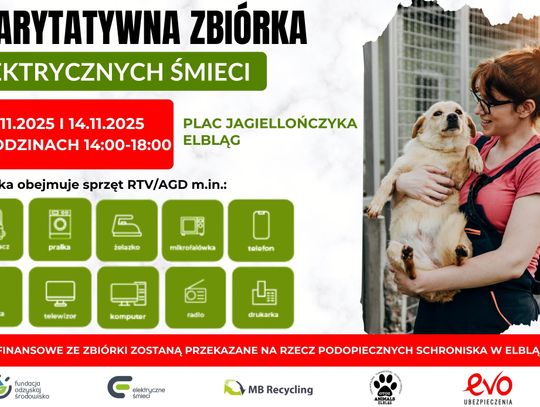 Oddaj elektryczne śmieci i pomóż zwierzętom Charytatywna zbiórka dla OTOZ Animals Elbląg