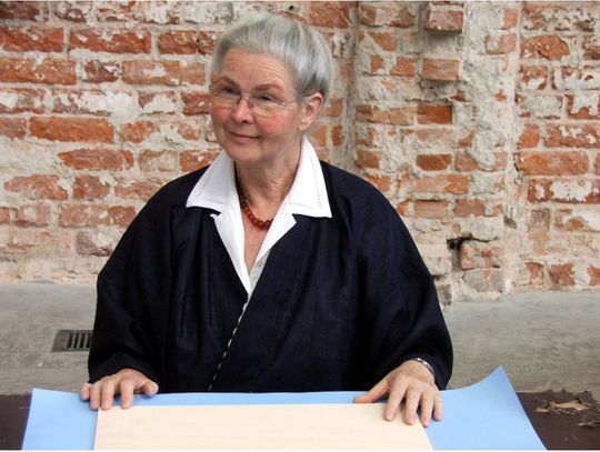 Odsłonięcie obrazu-instalacji na Placu Dworcowym w Elblągu