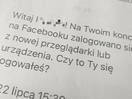 Oszustwo na blika. Wcześniej na facebookowe konto jej ojca włamał się oszust