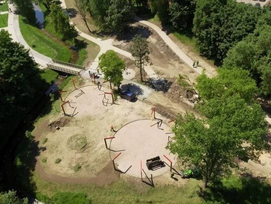 Park Dolinka odzyskuje blask. Zobacz film z lotu ptaka