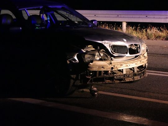 Pijany 22-latek na S7. Wpadł, bo spowodował wypadek Pijany 22-latek na S7. Wpadł, bo spowodował wypadek