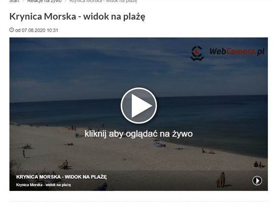 Plaża na żywo