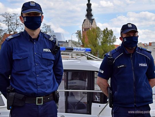 Policja w Elblągu rozpoczyna służbę na wodzie [ZDJĘCIA]
