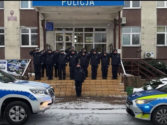 Policjanci z Elbląga oddali Jej hołd [ZOBACZ FILM]