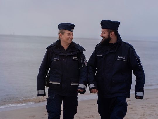 Policjanci z Krynicy Morskiej w telewizyjnym programie