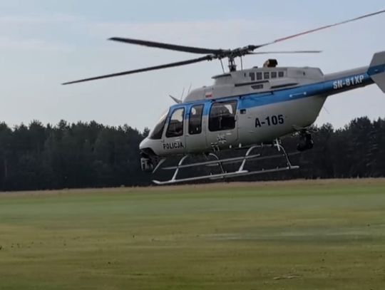 Policyjna akcja na S7 z udziałem śmigłowca [WIDEO]
