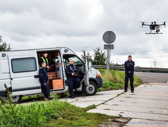 Policyjny dron nad Elblągiem!
