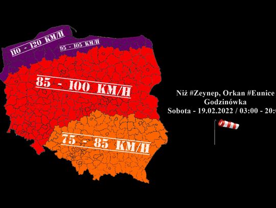 Potężna wichura nadciągnie nad północną Polskę