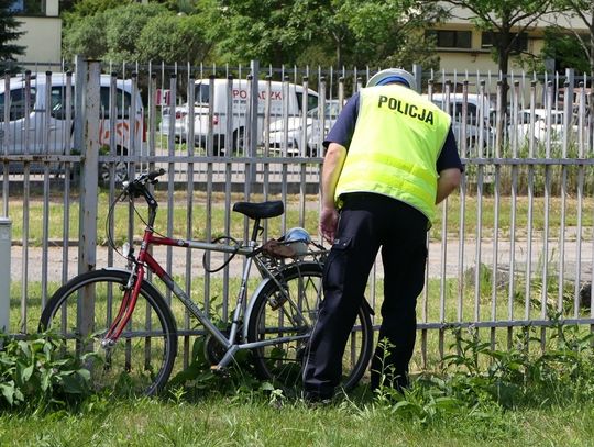 Potrącenie rowerzysty na ulicy Królewieckiej