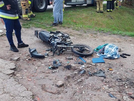 Poważny wypadek w Nowakowie. Mężczyzna w stanie ciężkim