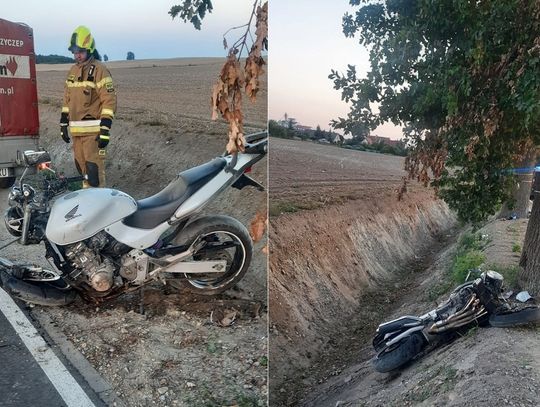 Poważny wypadek w Rychlikach. Mężczyzna doznał licznych złamań