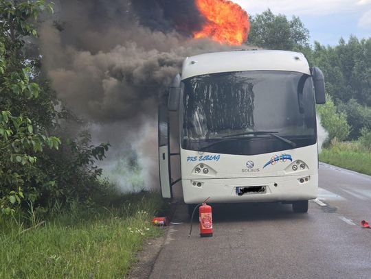 Pożar autobusu