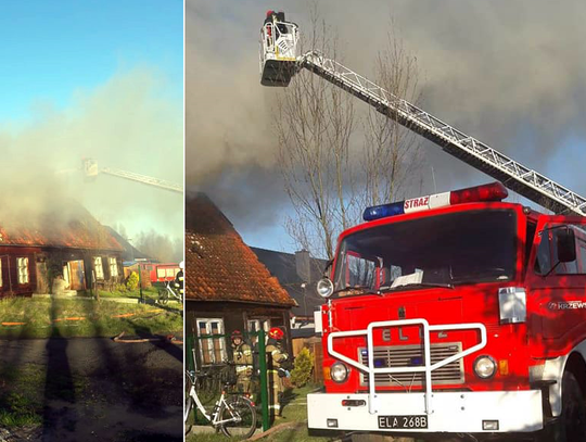 Pożar budynku mieszkalnego w Wiśniewie