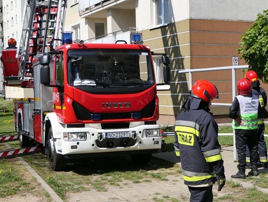 Pożar na Lotniczej. Spłonął karton z zabawkami