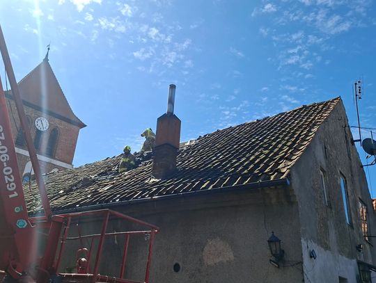 Pożar w Tolkmicku [FOTO]