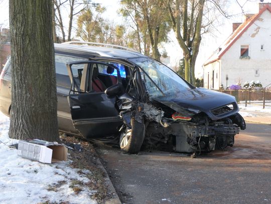 "Pożyczonym" samochodem uderzyli w drzewo i uciekli